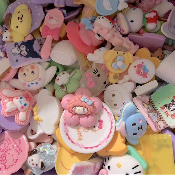 Scoop of 30 Hello Kitty Sanrio Inspired Charms for DIYs - Picture 2 of 10